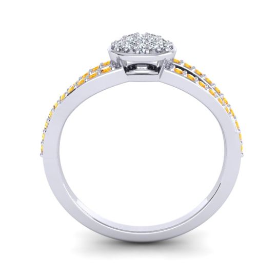 Statement Floral Pave Mudrita Ring