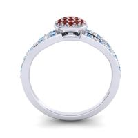 Statement Floral Pave Mudrita Ring