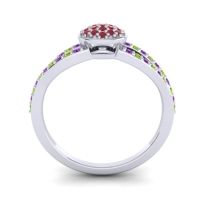 Statement Floral Pave Mudrita Ring