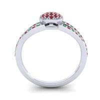 Statement Floral Pave Mudrita Ring