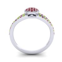 Statement Floral Pave Mudrita Ring