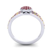 Statement Floral Pave Mudrita Ring