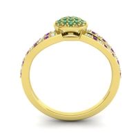 Statement Floral Pave Mudrita Ring