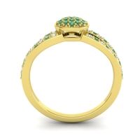 Statement Floral Pave Mudrita Ring