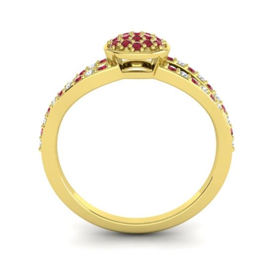 Statement Floral Pave Mudrita Ring