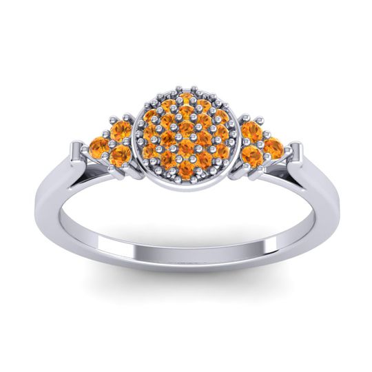 Statement Floral Pave Citi Ring