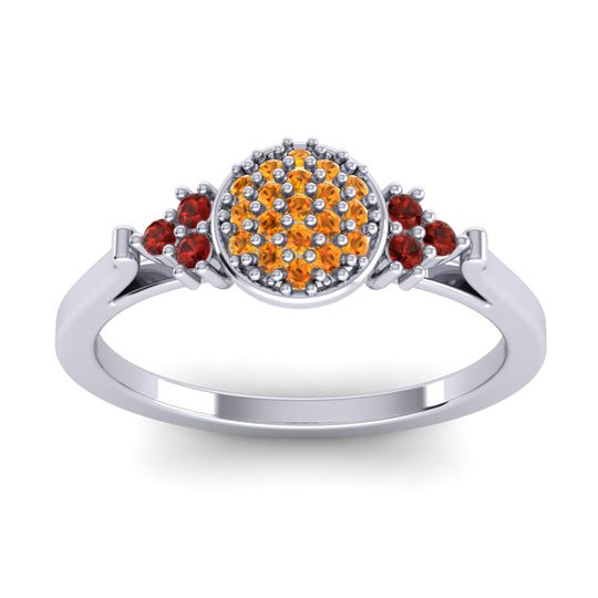 Statement Floral Pave Citi Ring
