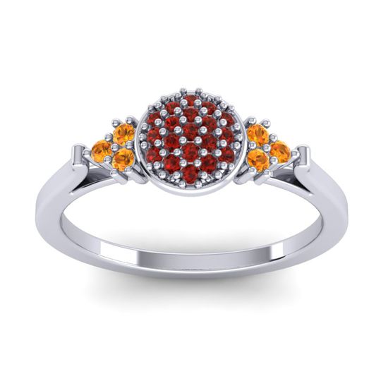 Statement Floral Pave Citi Ring
