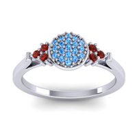 Statement Floral Pave Citi Ring