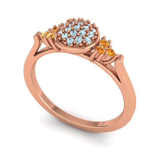 Statement Floral Pave Citi Ring