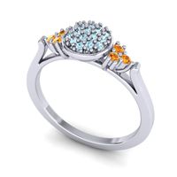 Statement Floral Pave Citi Ring