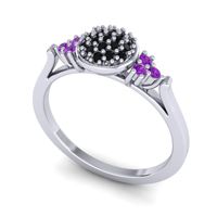 Statement Floral Pave Citi Ring