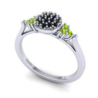 Statement Floral Pave Citi Ring