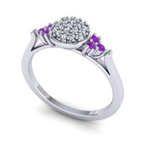 Statement Floral Pave Citi Ring