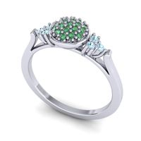 Statement Floral Pave Citi Ring