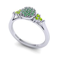 Statement Floral Pave Citi Ring