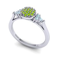 Statement Floral Pave Citi Ring