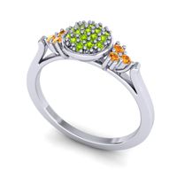 Statement Floral Pave Citi Ring
