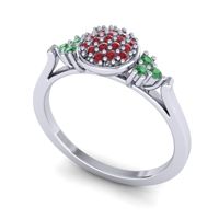 Statement Floral Pave Citi Ring