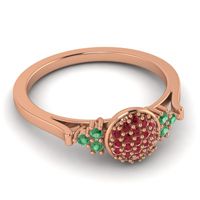 Statement Floral Pave Citi Ring