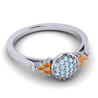 Statement Floral Pave Citi Ring