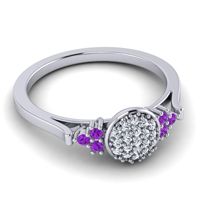 Statement Floral Pave Citi Ring