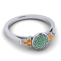 Statement Floral Pave Citi Ring