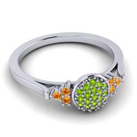 Statement Floral Pave Citi Ring