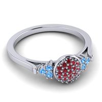 Statement Floral Pave Citi Ring