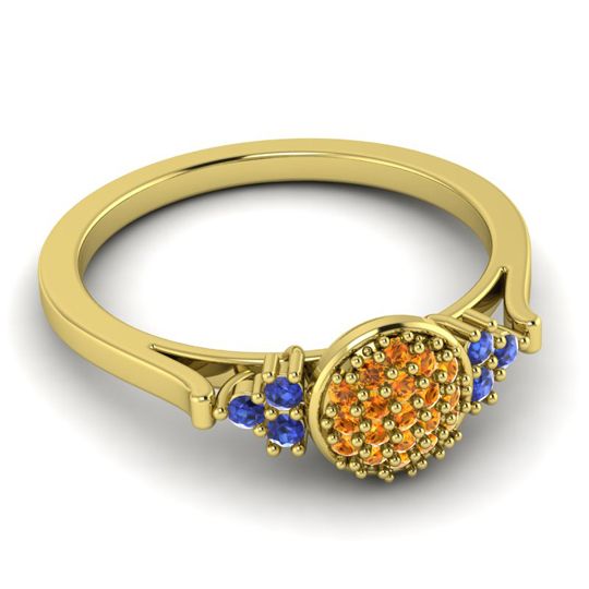 Statement Floral Pave Citi Ring