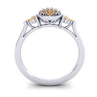 Statement Floral Pave Citi Ring