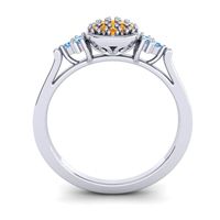 Statement Floral Pave Citi Ring