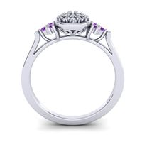 Statement Floral Pave Citi Ring