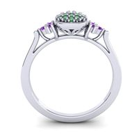 Statement Floral Pave Citi Ring