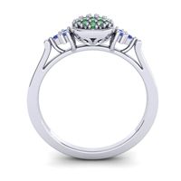 Statement Floral Pave Citi Ring