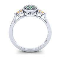 Statement Floral Pave Citi Ring