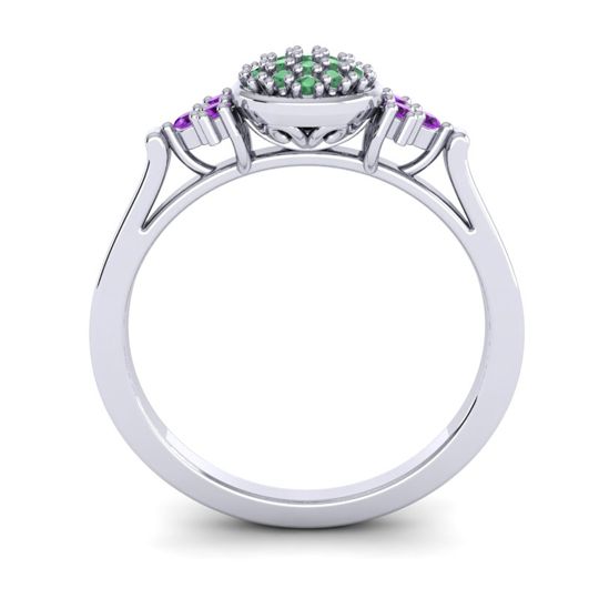 Statement Floral Pave Citi Ring