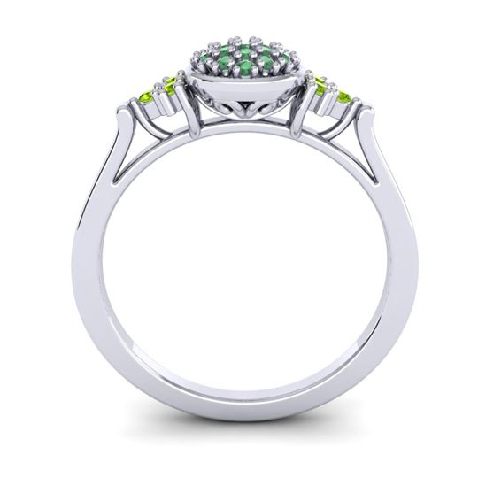 Statement Floral Pave Citi Ring