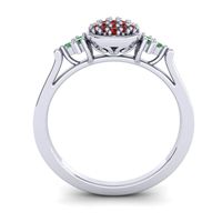 Statement Floral Pave Citi Ring