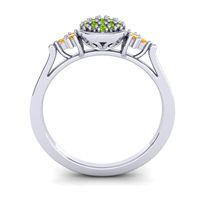 Statement Floral Pave Citi Ring