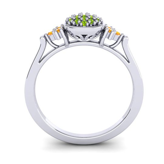 Statement Floral Pave Citi Ring