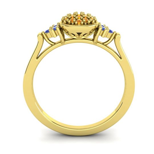 Statement Floral Pave Citi Ring