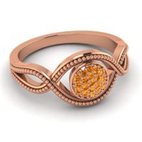 Statement Floral Pave Gola Ring
