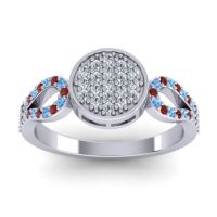 Statement Floral Pave Nikaya Ring