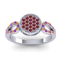 Statement Floral Pave Nikaya Ring