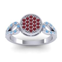 Statement Floral Pave Nikaya Ring