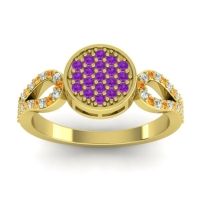 Statement Floral Pave Nikaya Ring
