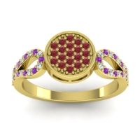 Statement Floral Pave Nikaya Ring
