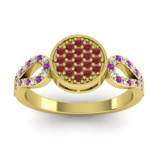 Statement Floral Pave Nikaya Ring