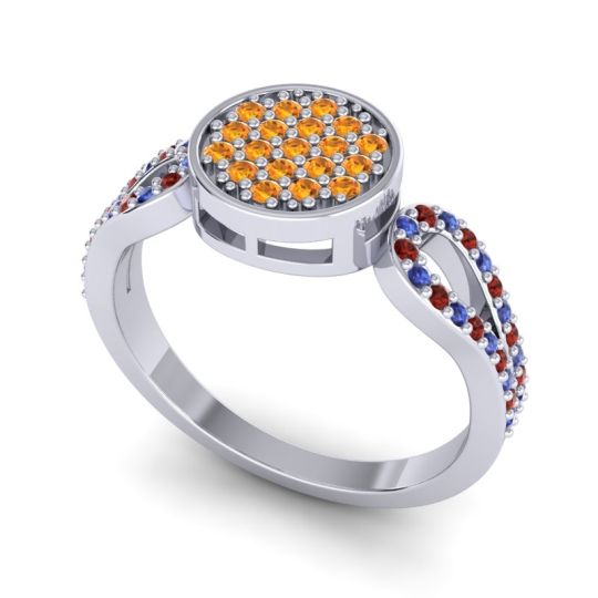 Statement Floral Pave Nikaya Ring